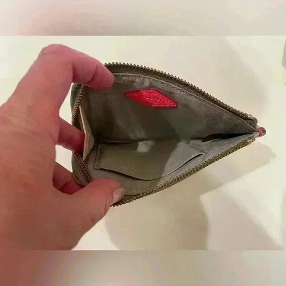 Fossil Multi Color Leather Cell Phone Wristlet Case Clutch Wallet Change Purse. - Picture 5 of 7